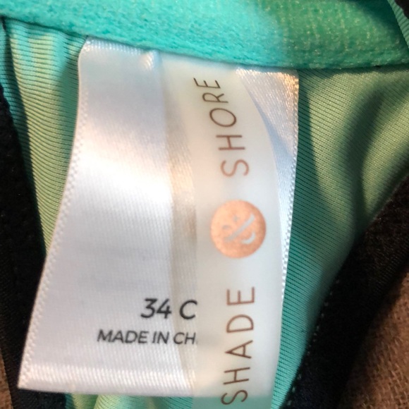 Shade & Shore - Aqua & Black Push-Up Bikini Top - Picture 3 of 3